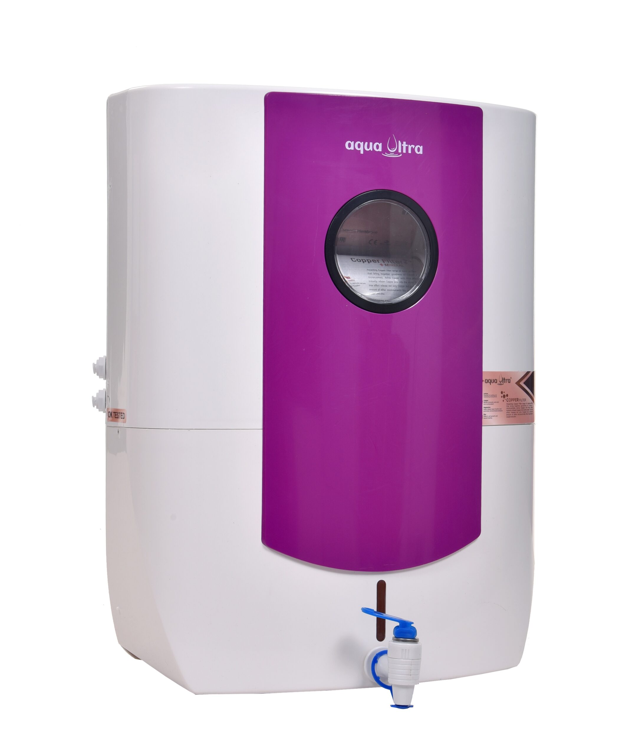 UV+UF Water Purifier with 13L Storage for Corporation Water, with