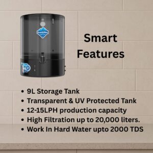 Aquaultra Eclipse 9L RO+UV+UF CopperMineral Water Purifier for Home - Image 3