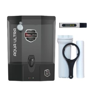 Swift RO UV Copper-Alkaline Water Purifier, 9L Transparent Storage, Black