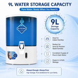 Dolphin Alkaline Water Purifier with RO+UV Copper+zinc 9 liter storage for home kitchen - Image 3